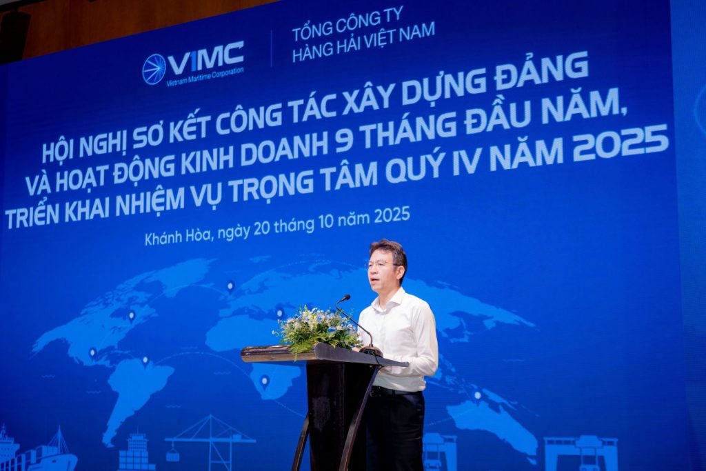Tổng Giám đốc VIMC Lê Anh Sơn phát biểu tại Hội nghị.